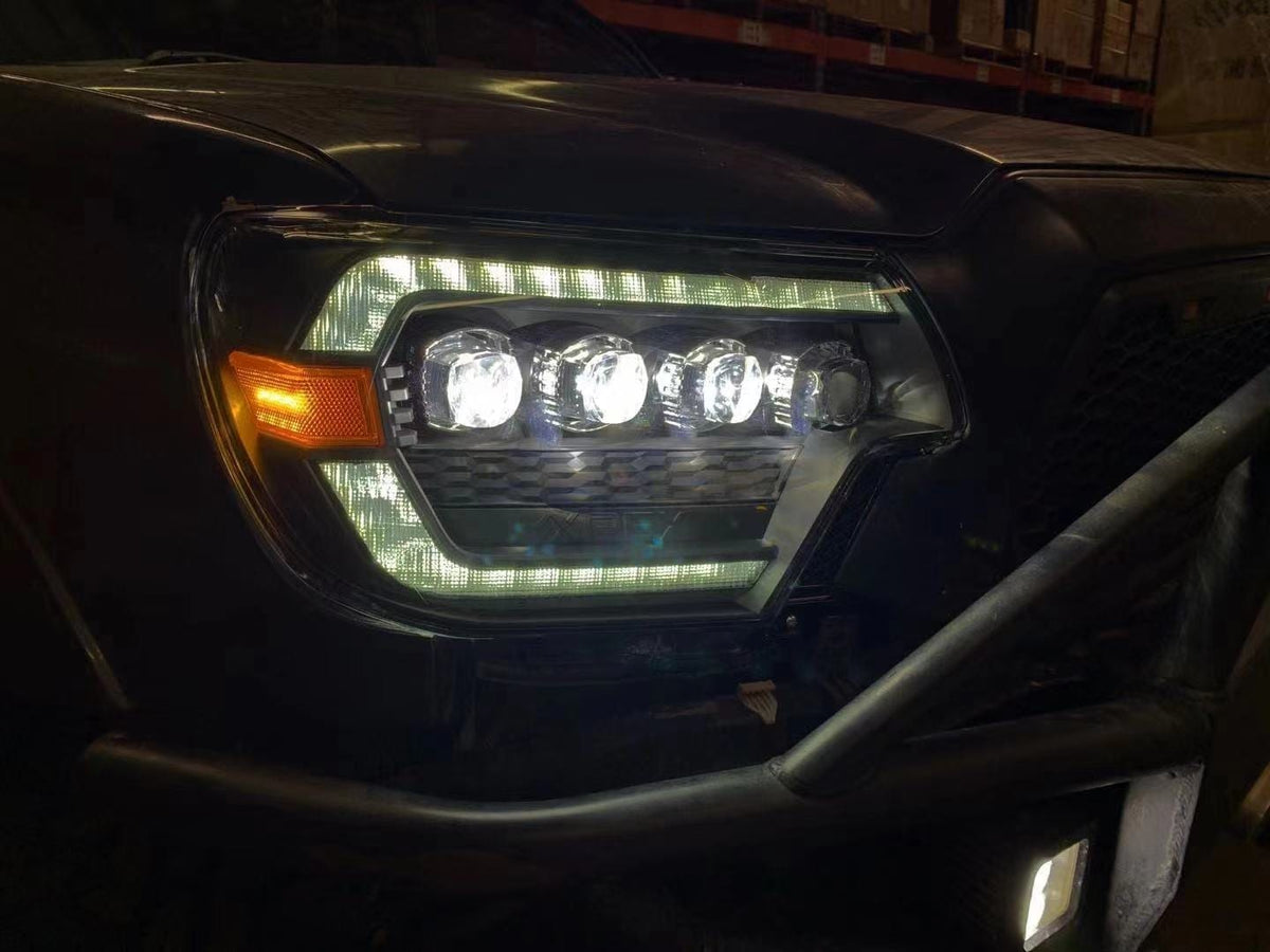12-15 Toyota Tacoma NOVA-Series LED Projector Headlights Black - view 13