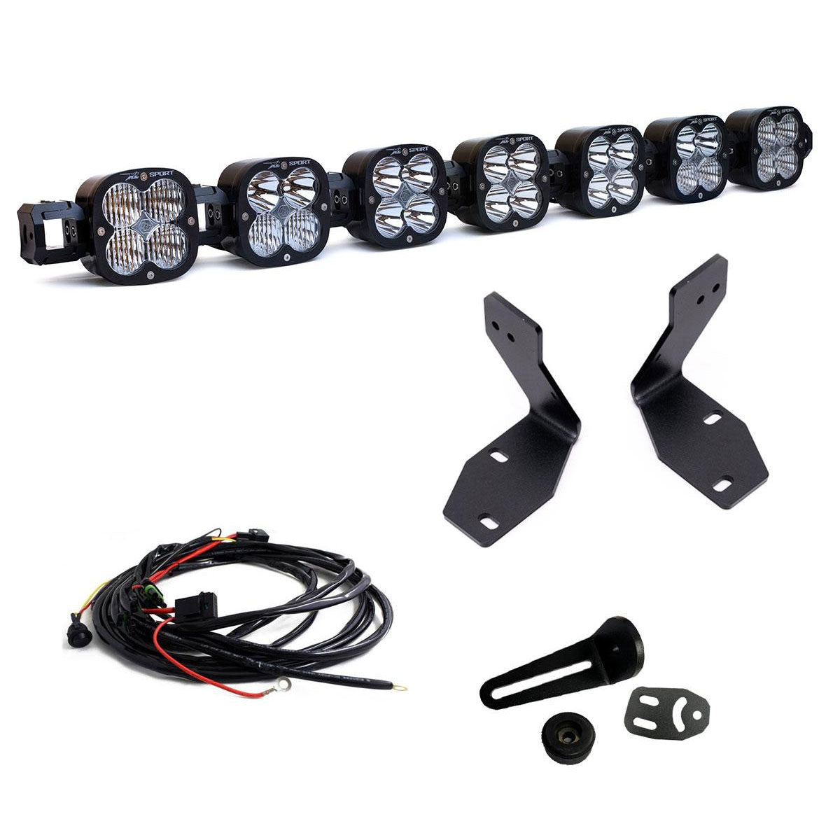 BAJA DESIGNS 7xl Linkable Bumper Light Kit - Ford 2023-2026 F-250/350 Super Duty