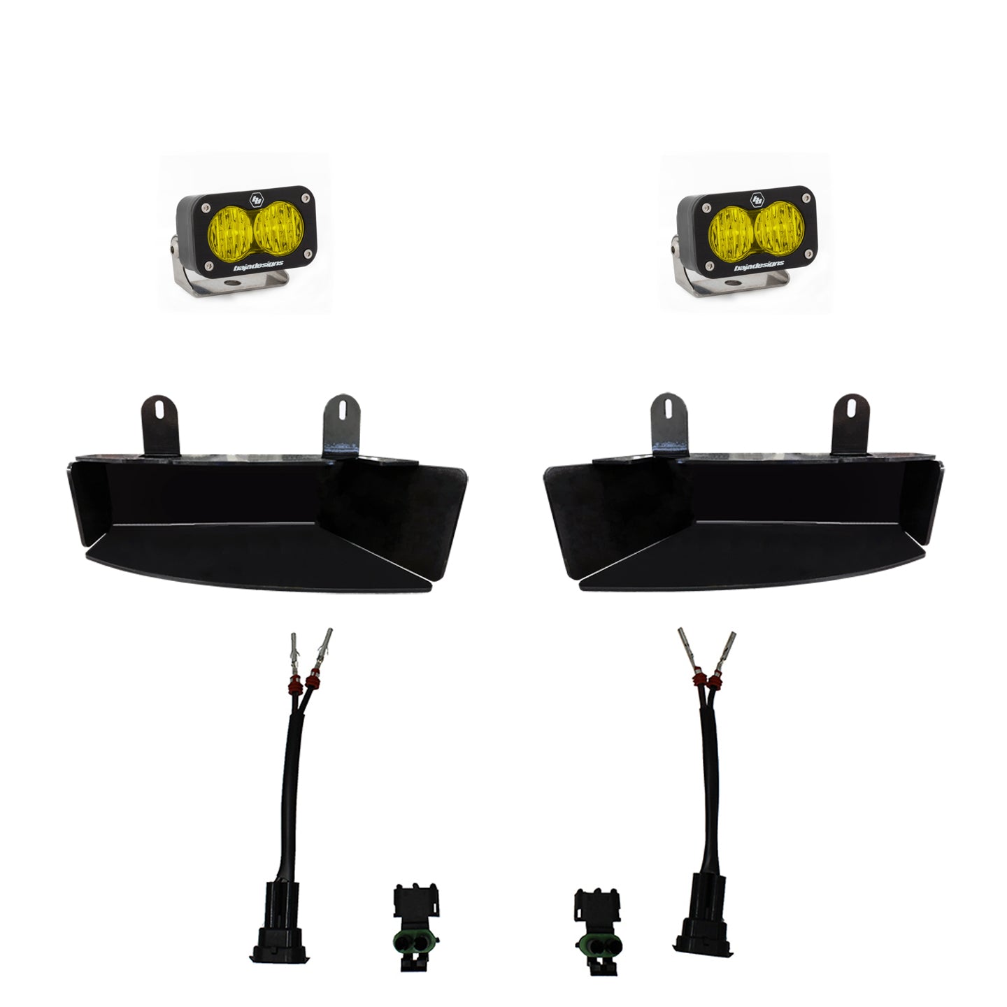 BAJA DESIGNS S2 Sport Fog Pocket Light Kit Dodge/Ram 2019-2026 2500/3500