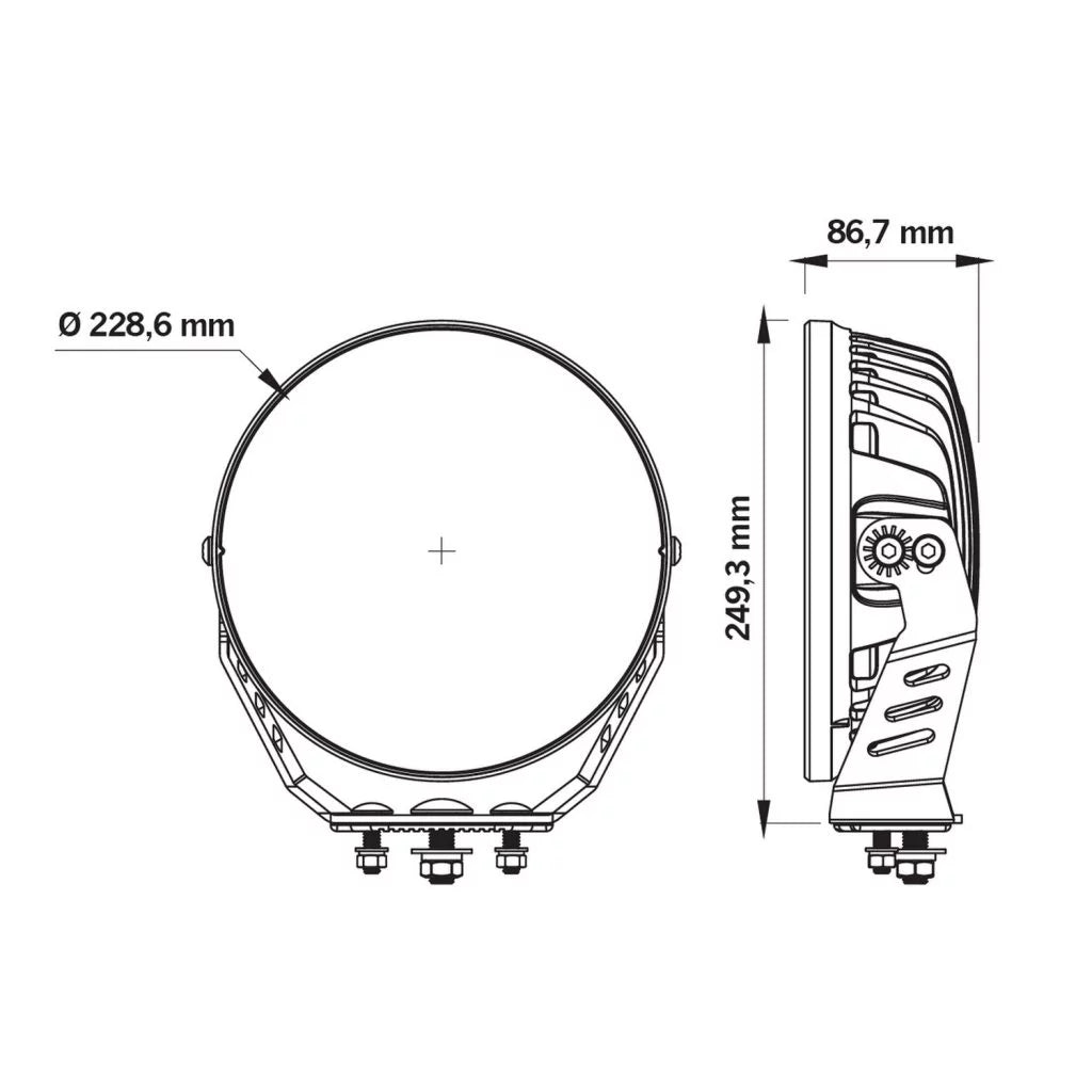 STRANDS 9″ ROUND SIBERIA BUSH RANGER E-MARKED
