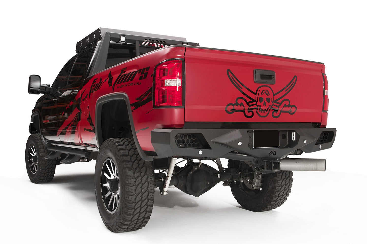 FabFours Vengeance Series Rear Bumper 15-19 Chevy/GMC 2500/3500