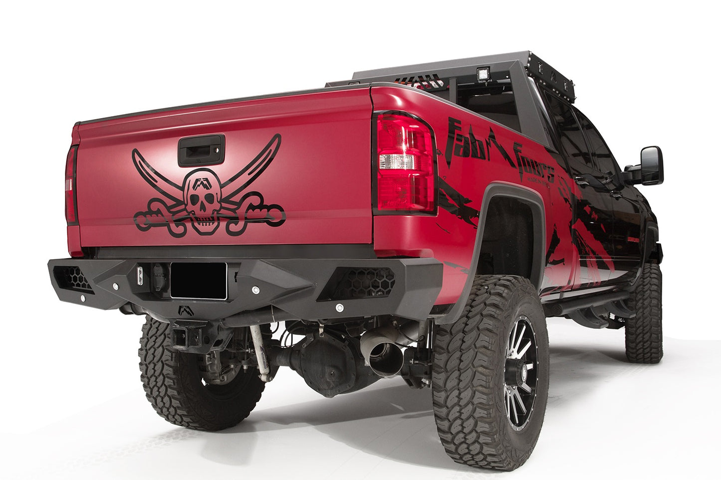 FabFours Vengeance Series Rear Bumper 15-19 Chevy/GMC 2500/3500