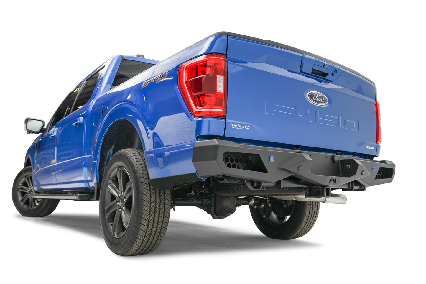 FabFours Vengeance Series Rear Bumper 21-24 Ford F-150 w/ Sensors