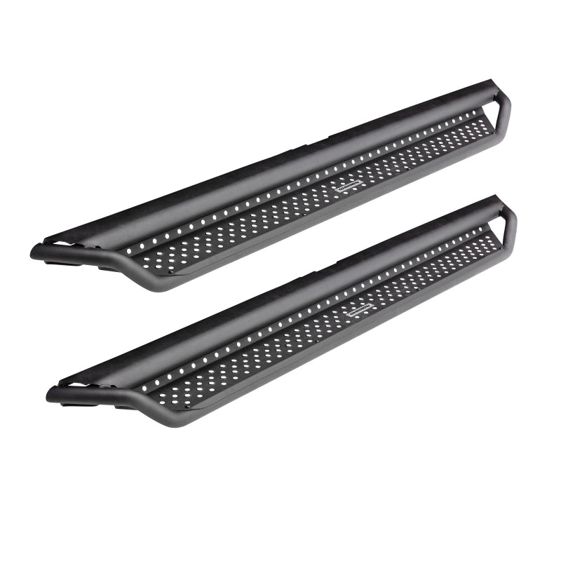 Go Rhino Dominator Xtreme D1 Side Steps with Rocker Panel Mounting Bracket Kit 17-25 Ford F-250/F-350 - Powder Coat