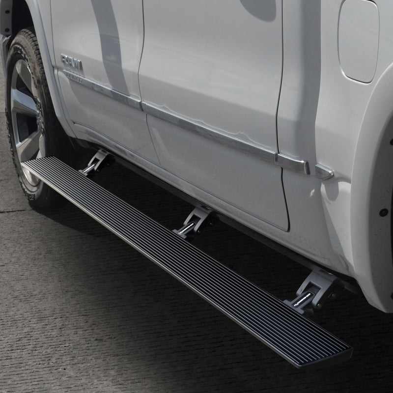 Go Rhino E1 Electric Running Board Kit - Three Brackets Per Side - 19-24 Dodge/RAM 1500 Ext. Cab - Powder Coat