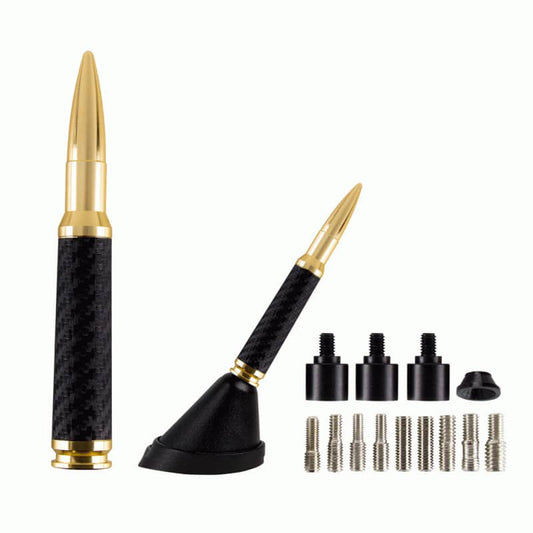 Ammotenna - .30 Caliber Replica Antenna - Gold & Carbon Fibre
