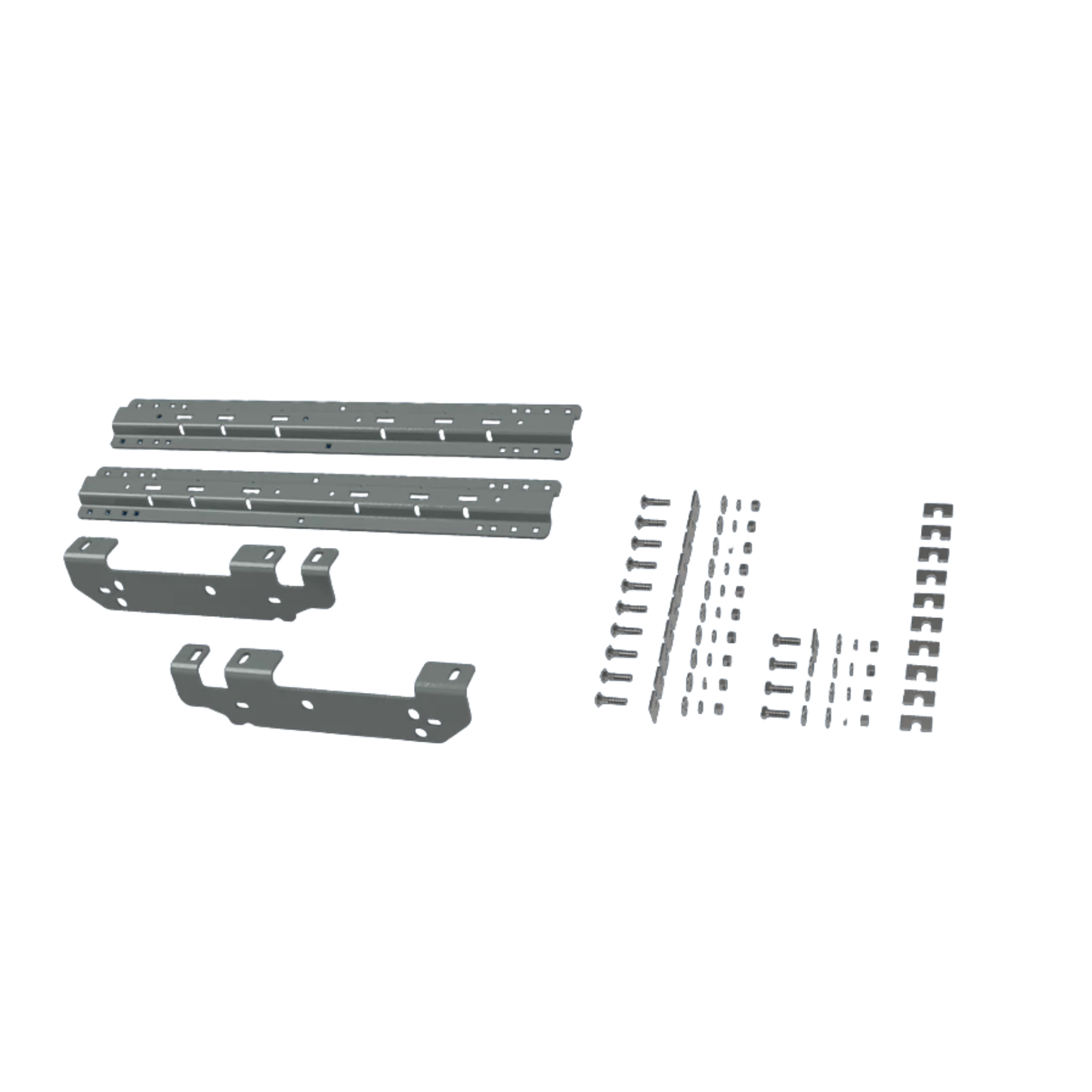 B&W UNIVERSAL MOUNTING RAILS w/ Custom Installation Brackets for 2011-2016 Ford F-250/F-350