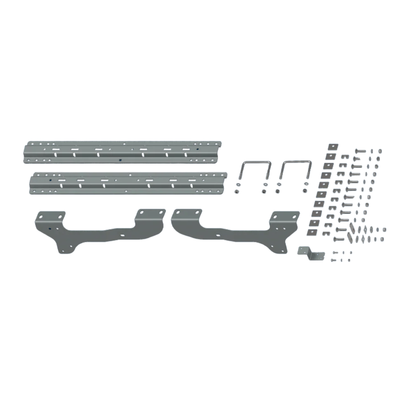 B&W UNIVERSAL MOUNTING RAILS w/ Custom Installation Brackets for 2007-2018 CHEVY/GMC 1500 (*2019 - Some Exclusions Apply)