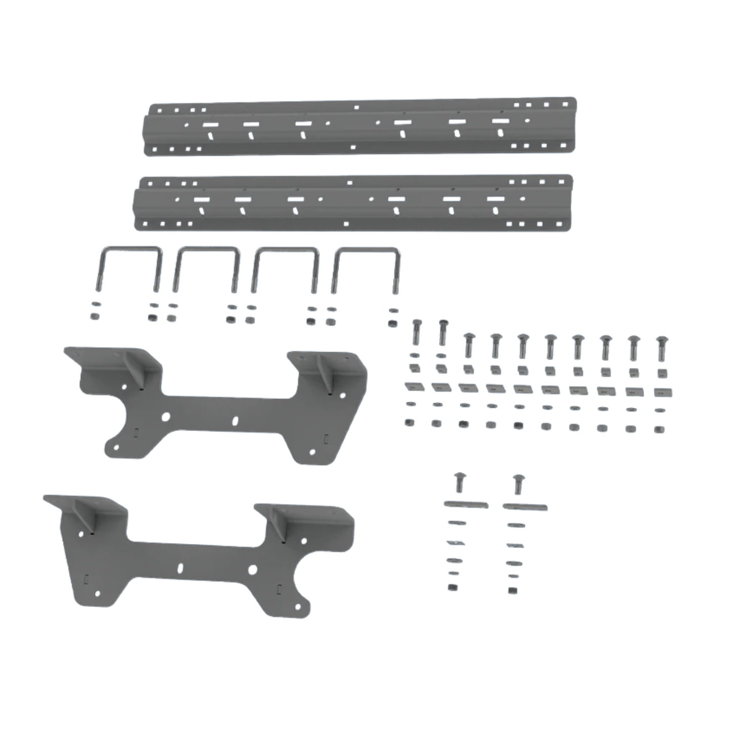 B&W UNIVERSAL MOUNTING RAILS w/ Custom Installation Brackets for 2019-2026 CHEVY/GMC 1500 (*Some Exclusions Apply)