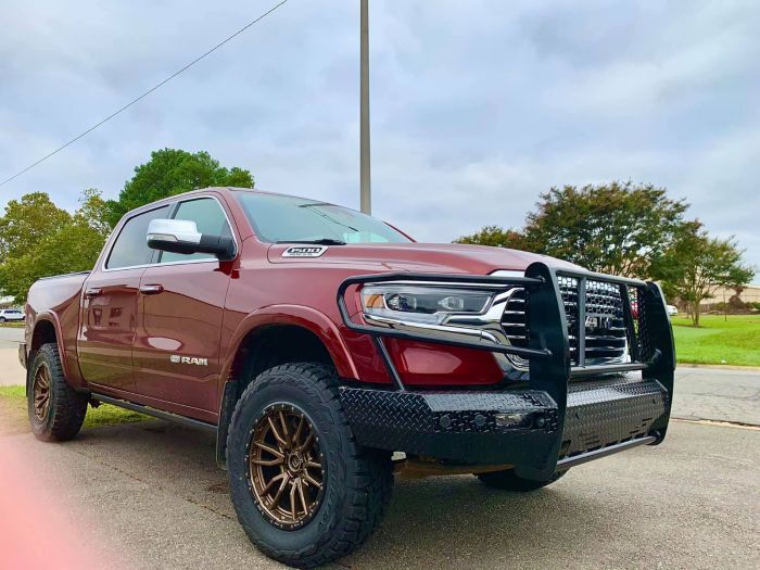 RANCH HAND SUMMIT SERIES FRONT BUMPER w/ GRILLE GUARD for 2019-2024 Dodge/Ram 1500, w/ Camera