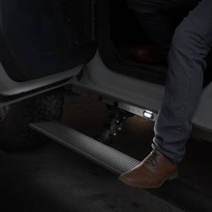 Go Rhino E1 Electric Running Board Kit - Three Brackets Per Side - 19-24 Dodge/RAM 1500 Ext. Cab - Powder Coat