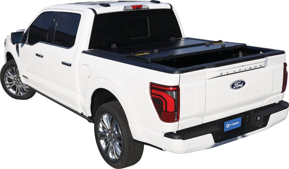 TYGER T9 HARD FOLDING TONNEAU COVER - 14-18 CHEV/GMC 1500 15-19 25000/3500 6'6" BED