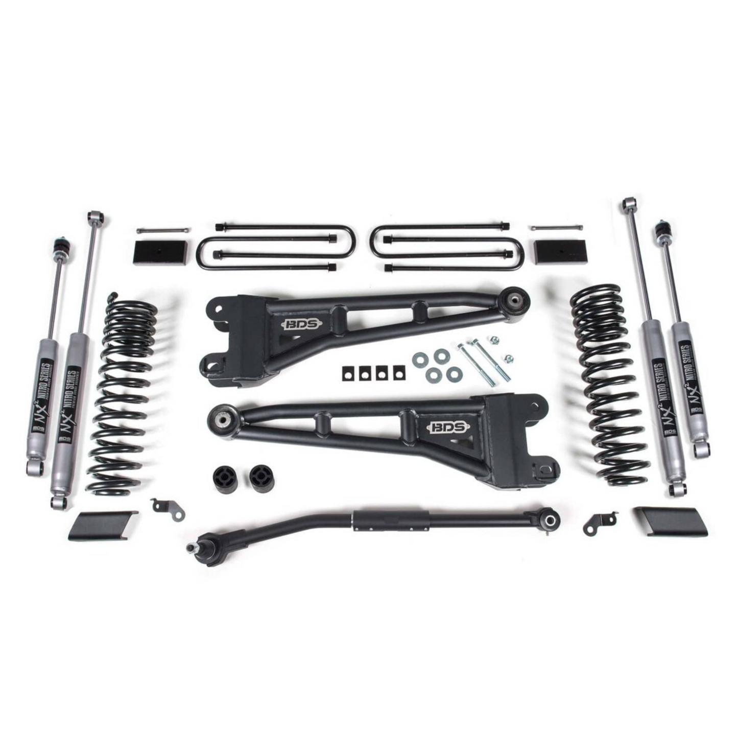 BDS 3" RADIUS ARM LIFT KIT WITH NX2 NITRO SHOCKS ; 23-25 FORD F-250/F-350
