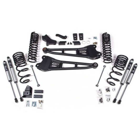BDS 4" RADIUS ARM LIFT KIT WITH FOX SHOCKS - 2025 RAM 2500 4WD DIESEL (EXCLUDING AIR RIDE MODELS)