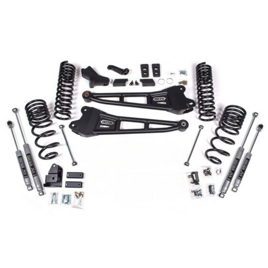 BDS 4" RADIUS ARM LIFT KIT WITH NITRO SHOCKS - 2025 RAM 2500 4WD DIESEL (EXCLUDING AIR RIDE MODELS)