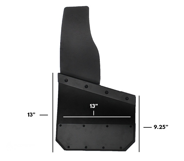 13" Kickback Mud Flaps - Set of 4