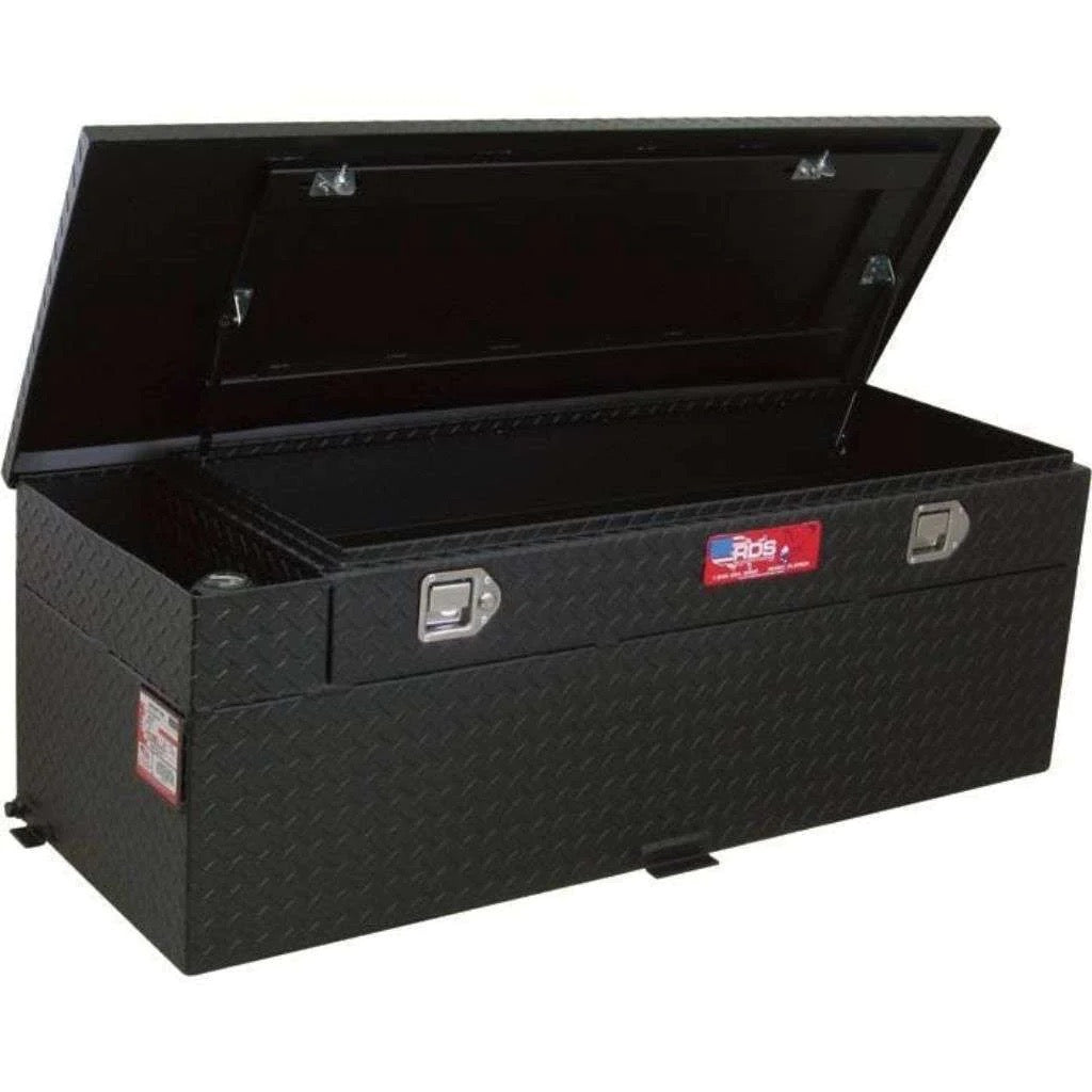 RDS #72743PC - 60 GAL. TRANSFER TANK/TOOLBOX COMBO -ALUMINUM - BLACK - POWDER COAT