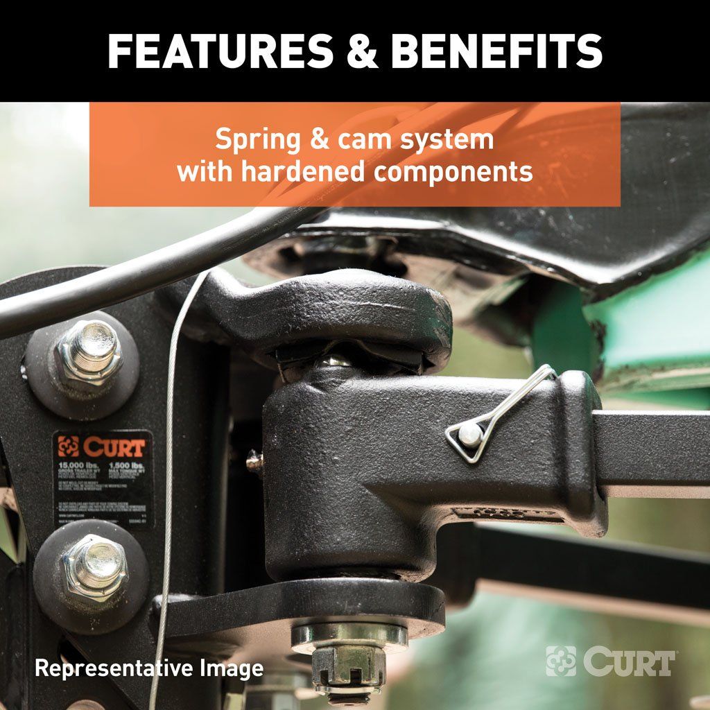 Curt 17499 TruTrack Weight Distribution Hitch W/ 4x Sway Control - 5,000 - 8,000 LB