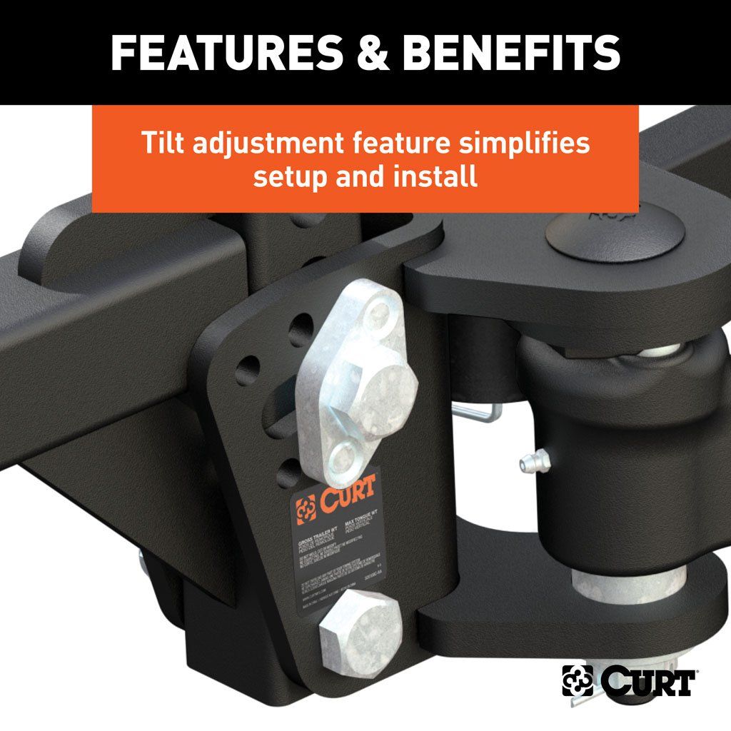 Curt 17499 TruTrack Weight Distribution Hitch W/ 4x Sway Control - 5,000 - 8,000 LB