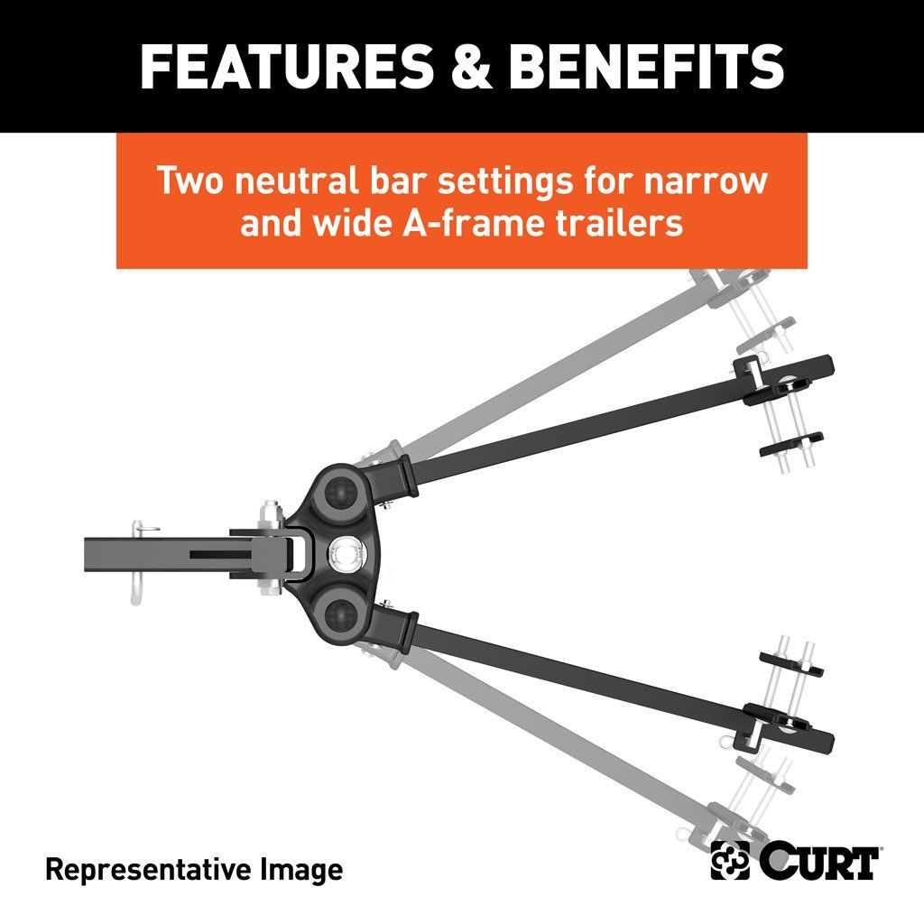 Curt 17499 TruTrack Weight Distribution Hitch W/ 4x Sway Control - 5,000 - 8,000 LB
