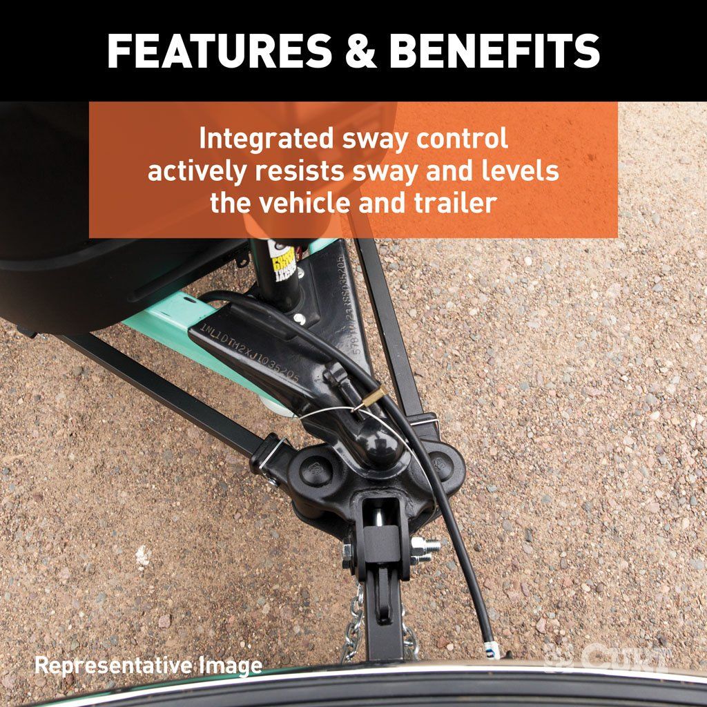 Curt 17500 TruTrack Weight Distribution Hitch W/ 4x Sway Control - 8,000 - 10,000 LB