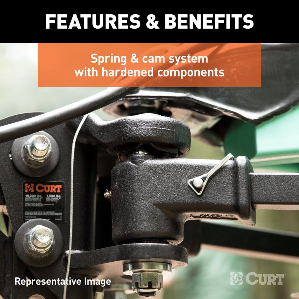 Curt 17500 TruTrack Weight Distribution Hitch W/ 4x Sway Control - 8,000 - 10,000 LB