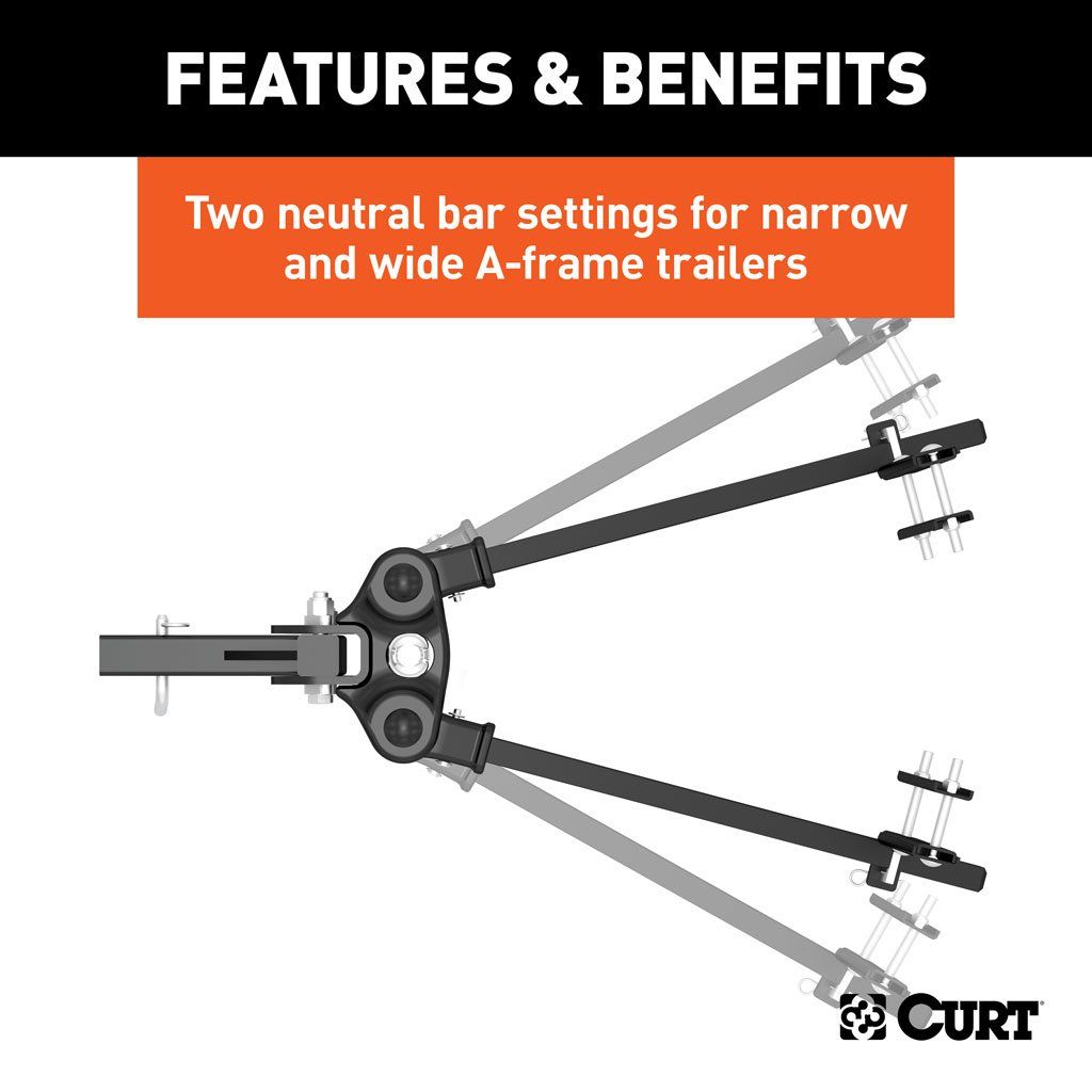 Curt 17500 TruTrack Weight Distribution Hitch W/ 4x Sway Control - 8,000 - 10,000 LB