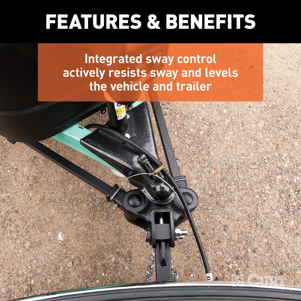 Curt 17501 TruTrack Weight Distribution Hitch W/ 4x Sway Control - 10,000 - 15,000 LB