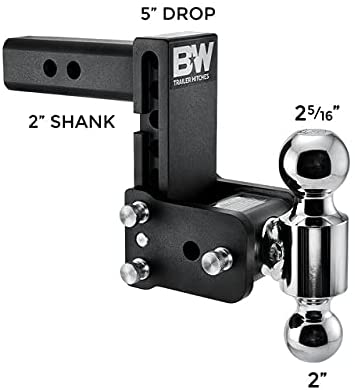 B&W #TS10037B TOW & STOW - FITS 2'' RECEIVER - 5'' DROP - 10,000 POUND RATING