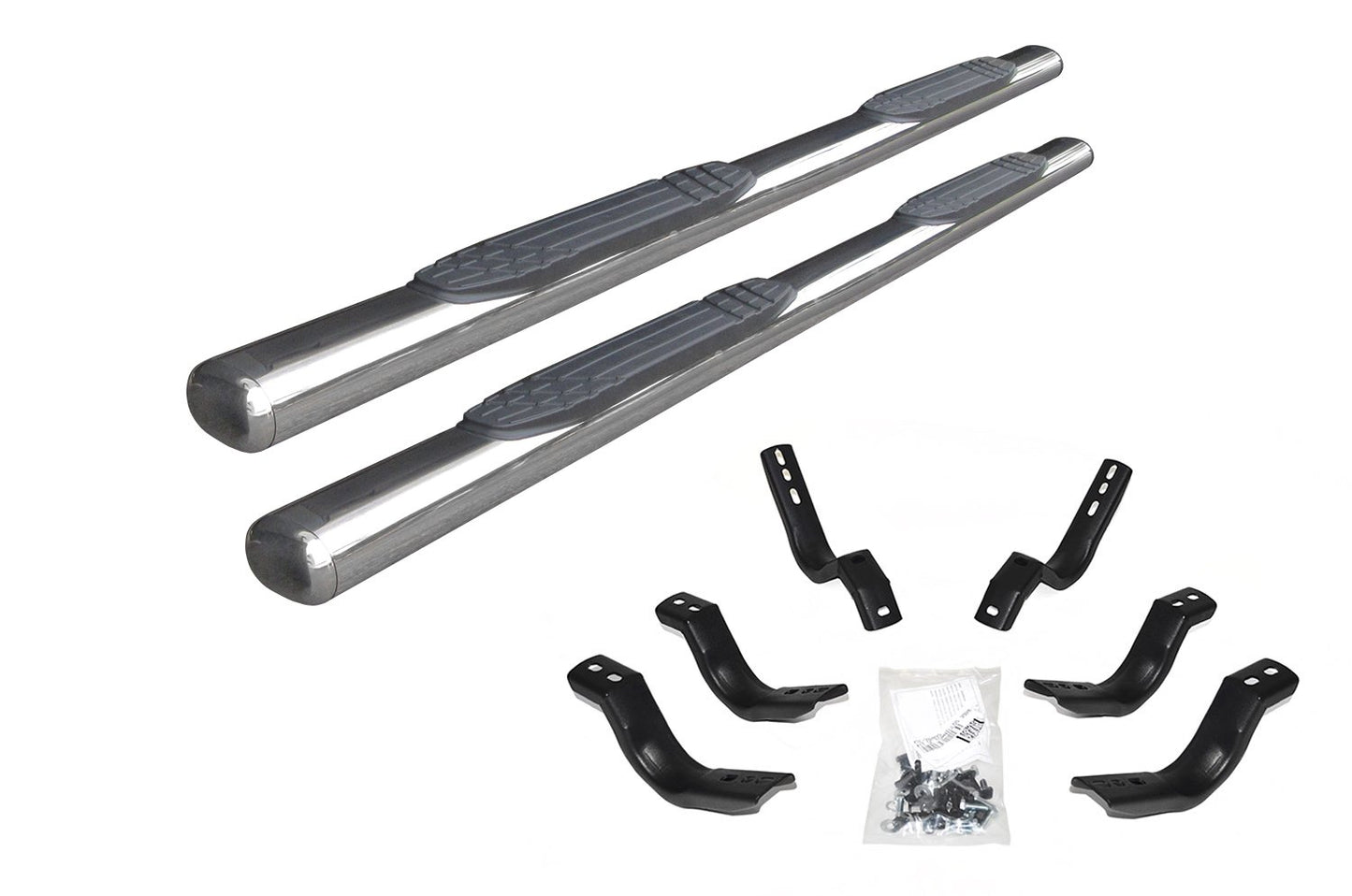 15-25 F150 SuperCab Go Rhino 1000 Series Side Steps - Polished Stainless