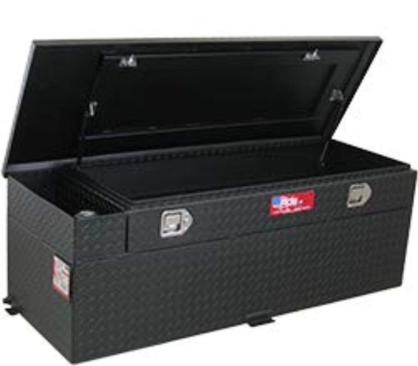 RDS #72746PC - 51 GAL. TRANSFER TANK/TOOLBOX COMBO - ALUMINUM - BLACK POWDER COAT