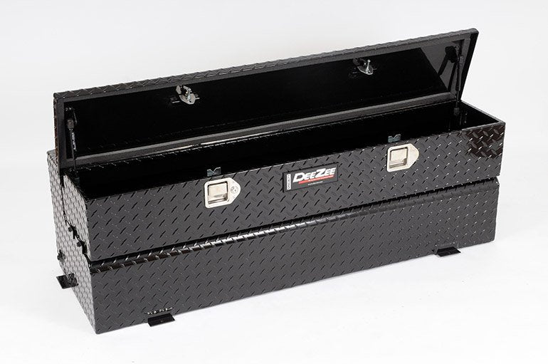 DEEZEE #DZ92740B 43 GAL. TRANSFER TANK/TOOLBOX COMBO - ALUMINUM - BLACK