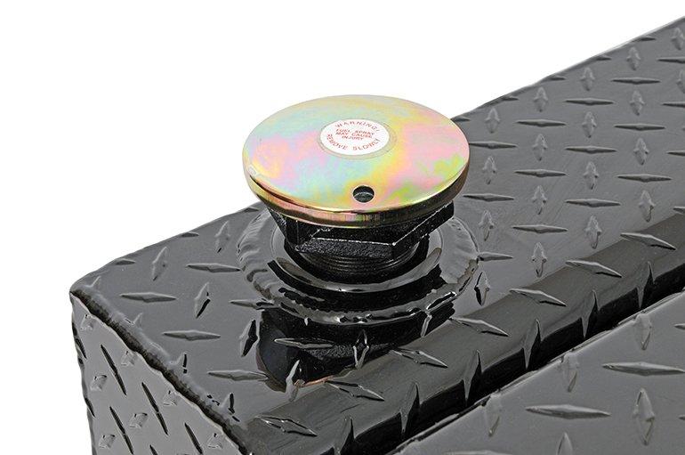 Dee Zee DZ92647B 92 gal. Transfer Tank Tool Box Combo - Black - Aluminum - Leduc Hitch