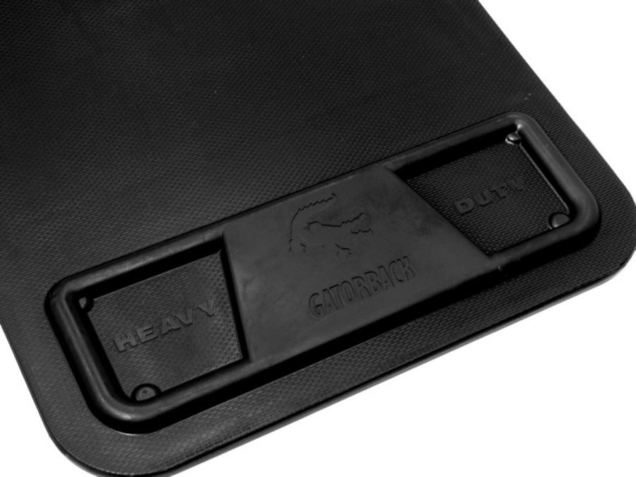 21" x 24" HD RUBBER & STAINLESS STEEL MUD FLAPS - DUALLY - PAIR