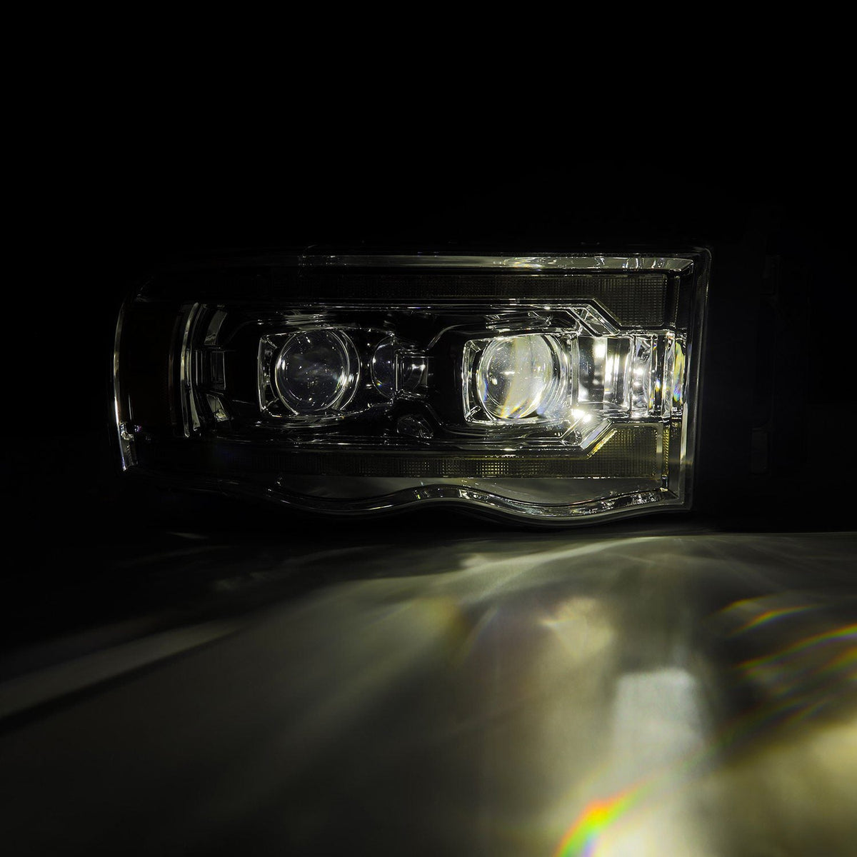 02-05 Dodge Ram LUXX-Series LED Projector Headlights Chrome - view 8