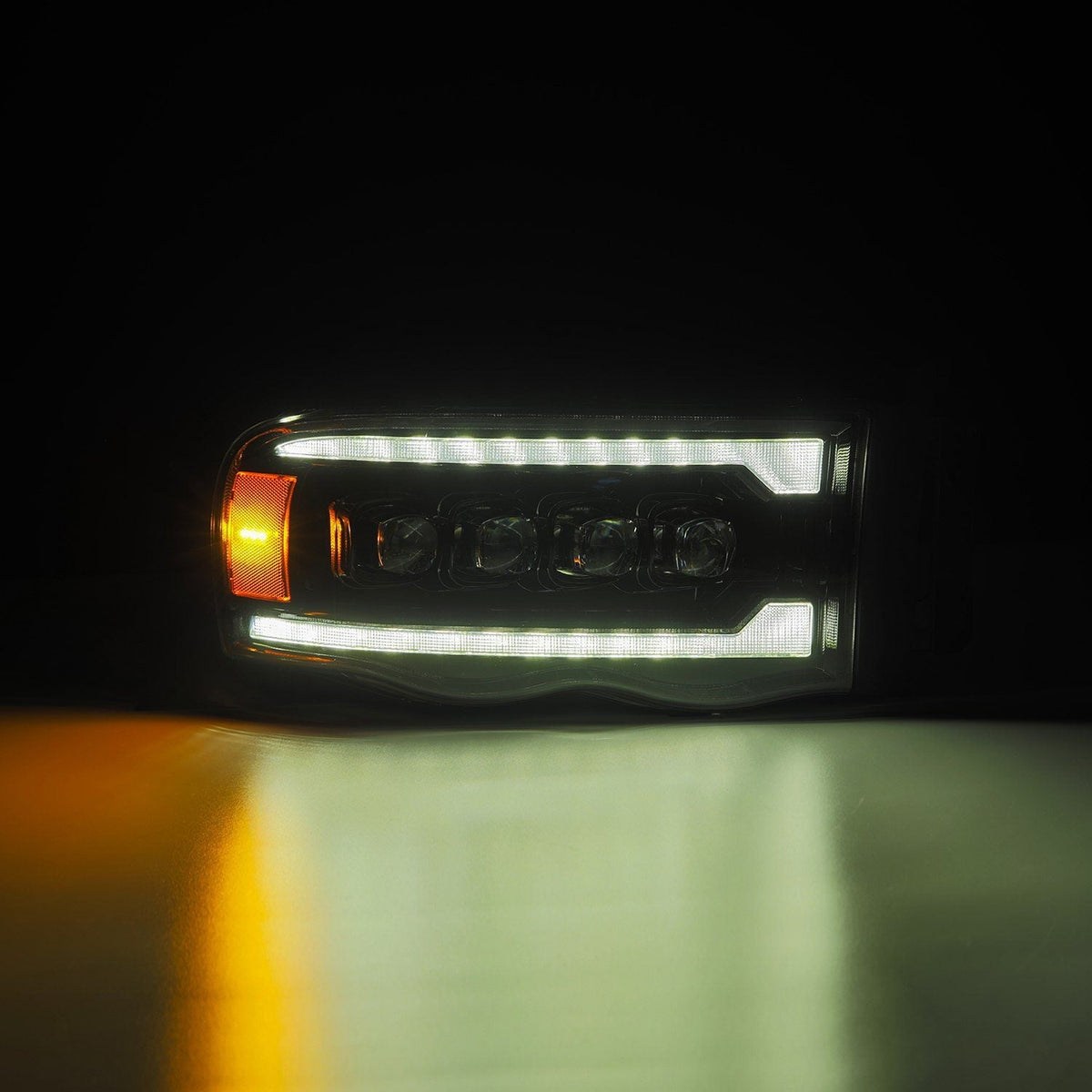 02-05 Dodge Ram NOVA-Series LED Projector Headlights Alpha-Black - view 12