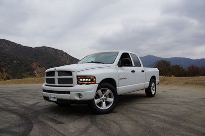 02-05 Dodge Ram NOVA-Series LED Projector Headlights Alpha-Black - view 3