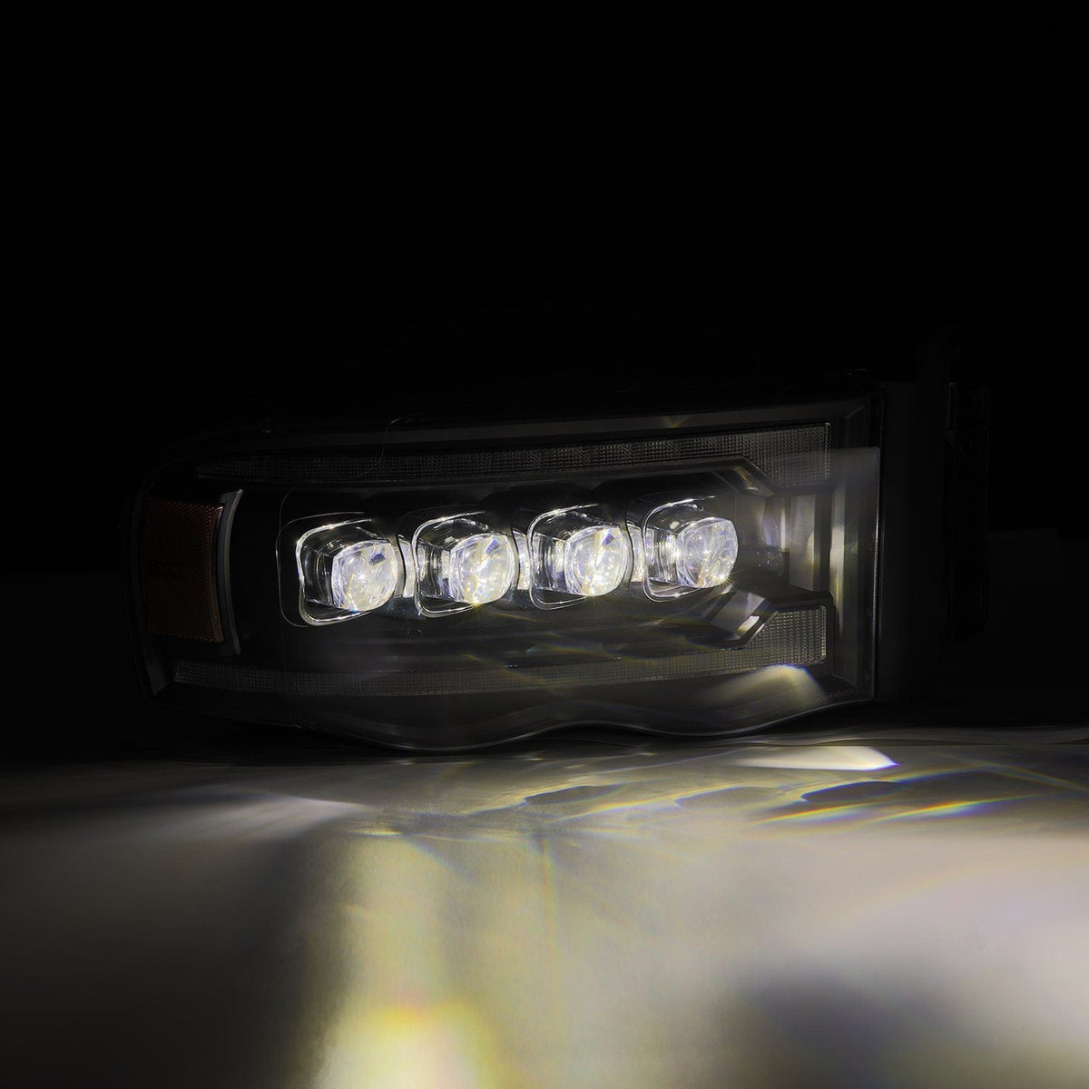 02-05 Dodge Ram NOVA-Series LED Projector Headlights Black - view 10