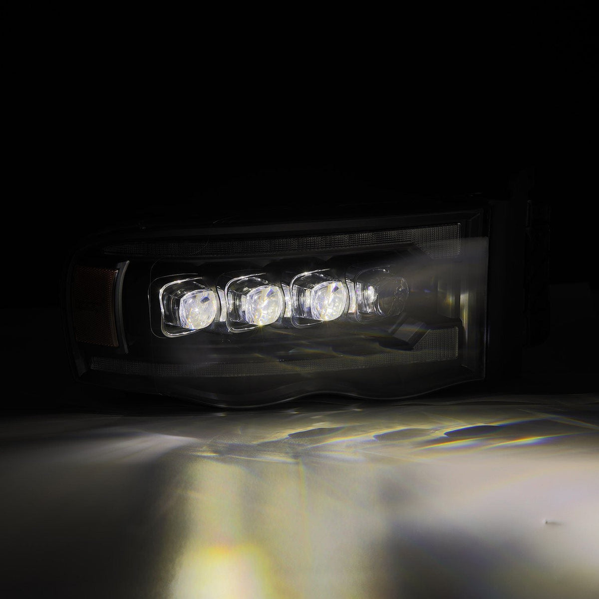 02-05 Dodge Ram NOVA-Series LED Projector Headlights Black - view 9