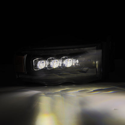 02-05 Dodge Ram NOVA-Series LED Projector Headlights Black - view 9