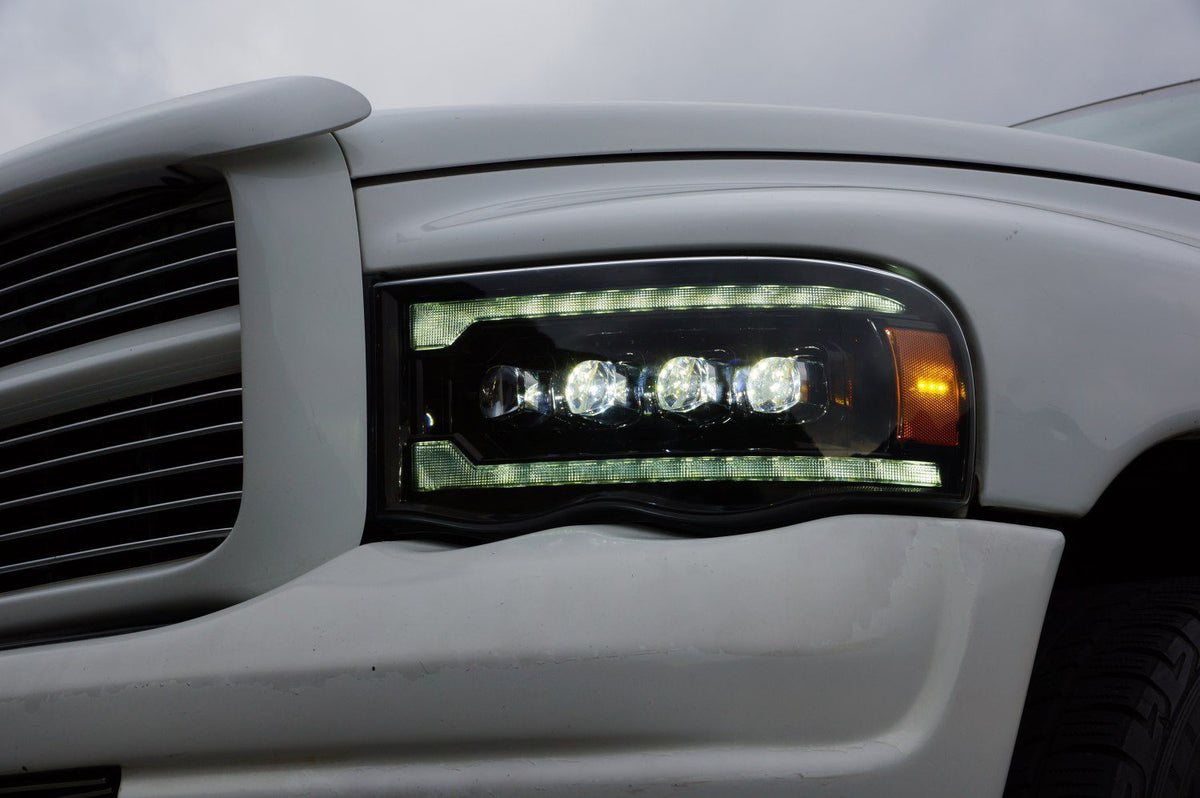 02-05 Dodge Ram NOVA-Series LED Projector Headlights Chrome - view 6