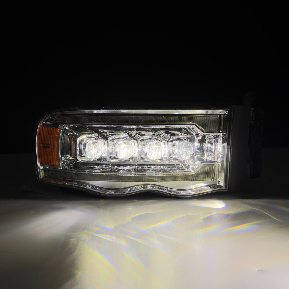 02-05 Dodge Ram NOVA-Series LED Projector Headlights Chrome - view 9