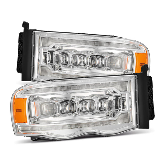02-05 Dodge Ram NOVA-Series LED Projector Headlights Chrome - view 1