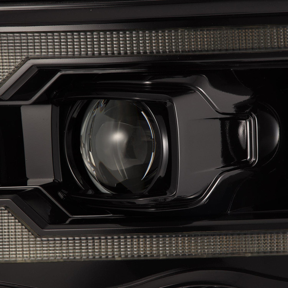 02-05 Dodge Ram PRO-Series Halogen Projector Headlights Alpha-Black - view 8