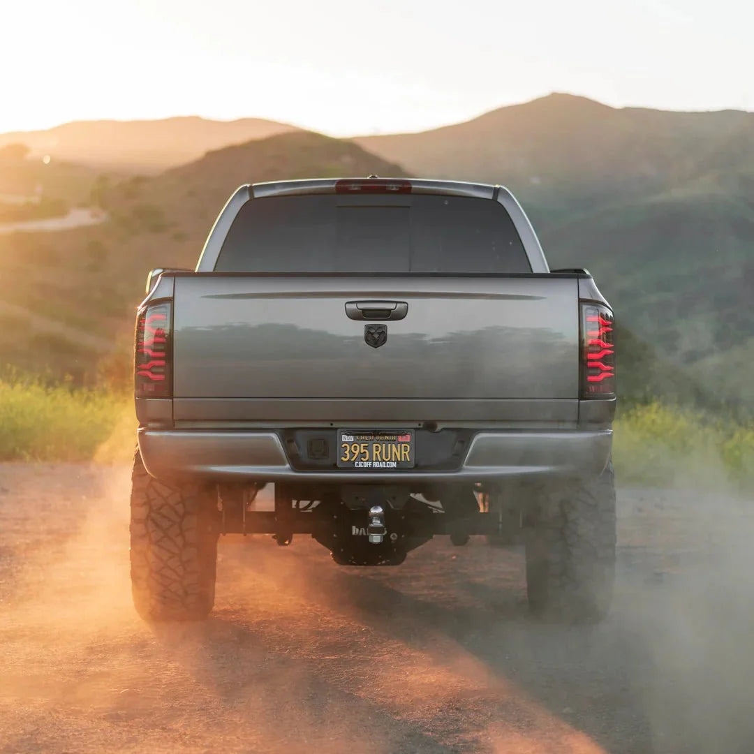 07-08 Dodge Ram 1500/07-09 Dodge Ram 2500/3500 Truck LUXX-Series LED Tail Lights Black Smoke - view 2