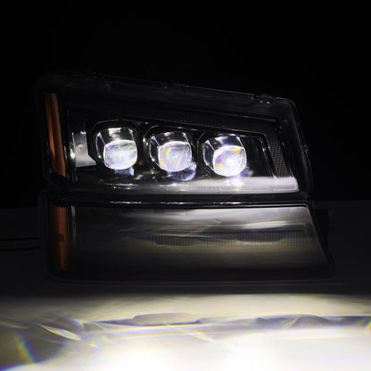 03-06 Chevrolet Silverado/02-06 Avalanche (without body cladding) NOVA-Series LED Projector Headlights Alpha-B - view 5