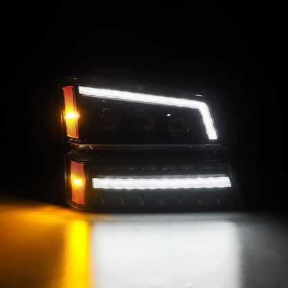 03-06 Chevrolet Silverado/02-06 Avalanche (without body cladding) NOVA-Series LED Projector Headlights Alpha-B - view 6