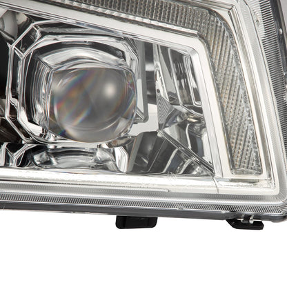 03-06 Chevrolet Silverado/02-06 Avalanche (without body cladding) NOVA-Series LED Projector Headlights Chrome - view 10