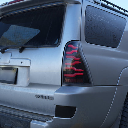 03-09 Toyota 4Runner LUXX-Series LED Tail Lights Alpha-Black - view 7