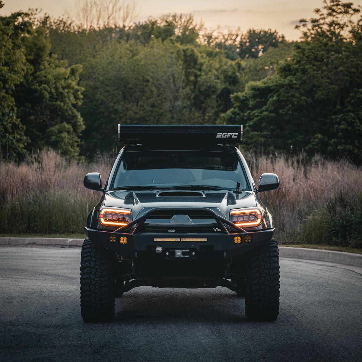03-09 Toyota 4Runner NOVA-Series LED Projector Headlights Black - view 2